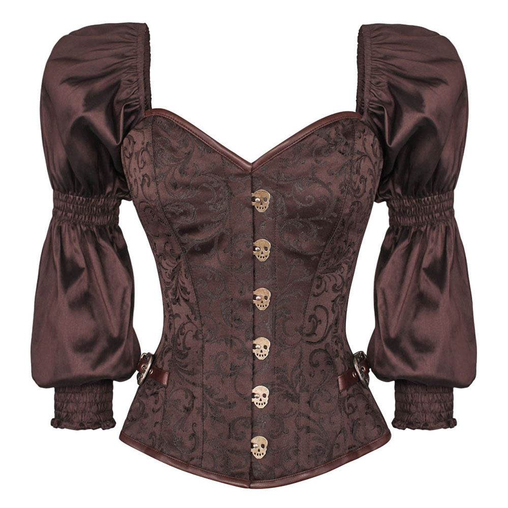 Attitude Corsets - Nahéniel survêtement corset - Marron
